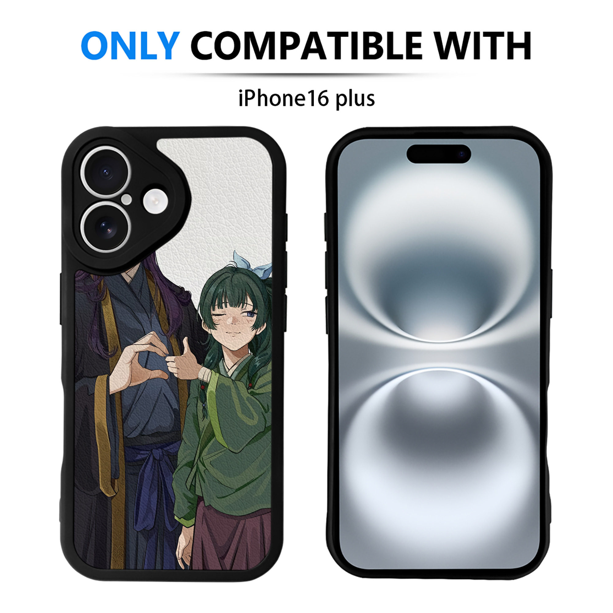 （画像用） 薬屋のひとりごと The Apothecary Diaries 【iPhone 16シリーズ対応】シリコンスマホケース（レザー調） 材質：シリコン